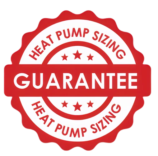 Heat pump sizing guarantee