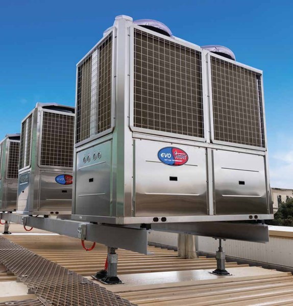 EvoHeat commercial heat pump installation