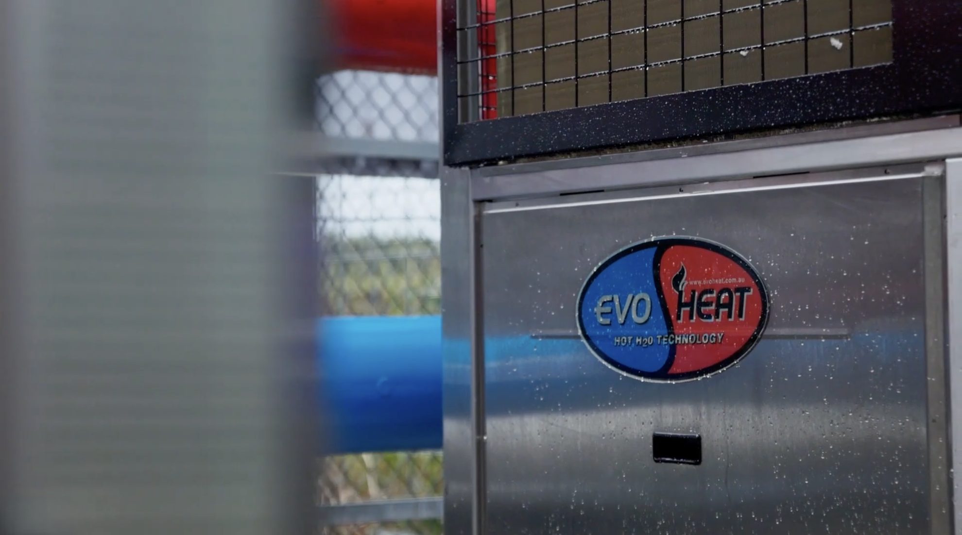 EvoHeat commercial pool heat pump installation