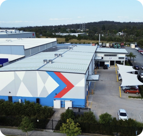 Aerial view of the EvoHeat manufacturing and distribution facility