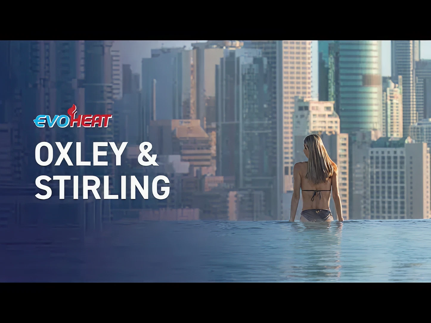 Oxley and Stirling rooftop pool heated by EvoHeat