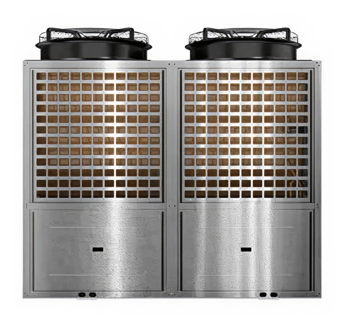 Evo CS-i commercial heat pump front view with SPASA award badges