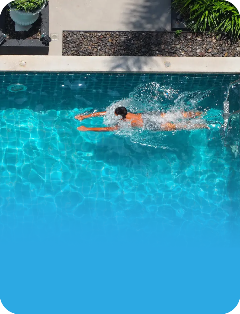 Heated lap pool